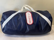 Bolso de Mano Vintage Azul Nylon-Lona Rollo Por Toppers 10” X 18” Estilo Nº 1500 ¡Nuevo!
