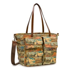 Bolso de Mano Patricia Nash Sorlana de Lona - POSTALES DE PARÍS