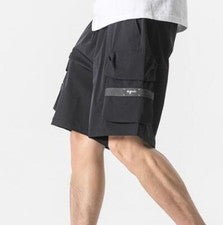 Pantalones Cortos de Carga Deportivos Bolsillo Deportivo Moda Informal Sueltos de Verano para Hombres