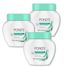 Crema facial fría POND'S, cuidado de la piel facial 9,5 onzas (paquete de 3), marfil