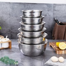 Colador de cocina no magnético cuenco para lavado de arroz 22 cm