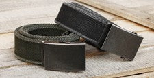 Cinturón pantalón estilo vintage - negro - pantalones para hombre cintura correas lona militar