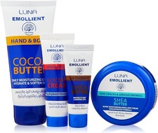 Luna Emoliente Crema Hidratante Set para Piel, Manos, Pies Fuertemente Secos