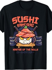 Camisa de Sushi Kawaii Samurai para Anime Japonés Camiseta de Amante del Sushi.jpgMismo Estilo