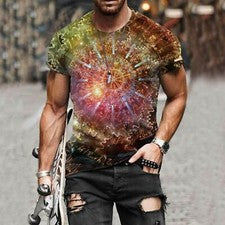 Camiseta Hombre Moda Gráfica Manga Corta Fitness Informal Vintage Fiesta Camiseta