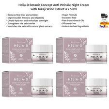 Helia-D Botanic Concept Crema de Noche Antiarrugas con Extracto de Vino Tokajer 4x50 ml