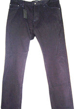Pantalones informales de algodón de diseñador John Barritt azul marino para hombre talla US 40 EU 56
