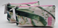 2X NUEVA BOLSA DE COSMÉTICOS CLINIQUE ESTUCHE DE MAQUILLAJE BOLSA DE BELLEZA 8" X 4"
