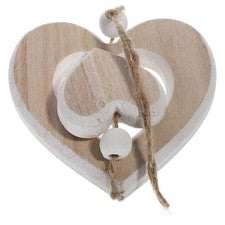 Colgante de madera corazón colgante decoración para decoración interior del hogar