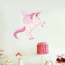 Calcomanías de pared de dibujos animados pegatina collage gratis hágalo usted mismo decoración del hogar unicornios vola