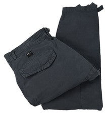 Pantalones utilitarios REPLAY para hombre azul gris ZEUMAR algodón elástico recortado carga 32 nuevos con etiquetas