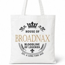 Bolso de Mano BROADNAX Casa del Apellido Algodón Idea de Regalo
