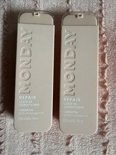 LOTE DE 2 ~ Acondicionador sin enjuague Monday REPAIR + Queratina para cabello seco a dañado
