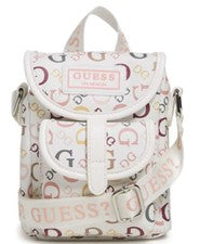 NUEVO Guess Para Mujer Multicolor Logo Mini Mochila Estilo Bandolera Bolso de Mano