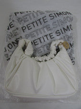 PS PETITE SIMONE Bolso de Hombro Pequeño para Mujer Cartera Bolso Hobo de Moda BLANCO