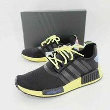 Adidas NMD R1 Para hombres Tallas Núcleo Negro Pulso Amarillo Azul Boost Zapatos GY8281 NBY