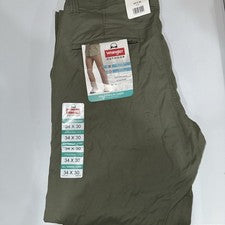 Wrangler Hombre Talla 30/30 Exterior Pantalones Todo Terreno Chino Corte Recto Verde