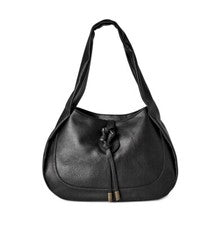 Bolso de hombro Brooks Time and Tru para mujer imitación cuero granulado • negro