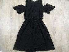 PIMKIE bonito vestido ligero hombro frío negro talla S NUEVO