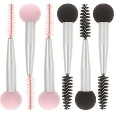 Juego de 6 brochas esponja maquillaje belleza setas cejas sombra de ojos cepillos