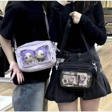 Bolso Mensajero Estilo Japonés Niñas Anime Ita Transparente JK Hombro
