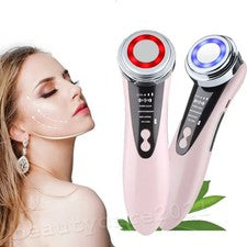 Mesoterapia Facial RF LED Fotón Lifting Facial Apriete Eliminación de Arrugas Masajeador