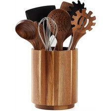 Soporte de utensilios de madera para mostrador de cocina, vajilla de utensilios de cocina de madera para 9526