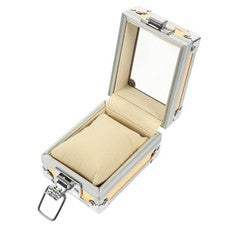 Watch Case Single Grid Wrist Watch Box Stainless Steel Watch Box Case UK