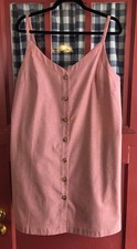 Mini Vestido Davi & Dani Para Mujer Clásico Rojo Sin Mangas Detalle Botones Talla L Nuevo con Etiquetas