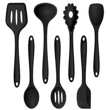 Paquete de 7 utensilios de cocina de silicona para cocina herramientas antiadherentes utensilios de cocina