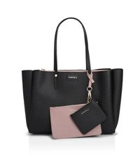 Bolso de Mano Carvela Freya Triple Compartimento Negro Bolso de Mano Shopper con Bolsas