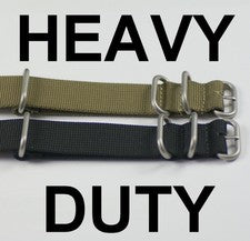 VERSIÓN DE ALTA RESISTENCIA Correa de Reloj Militar Satinado para Hombres Nylon Buzos Ejército