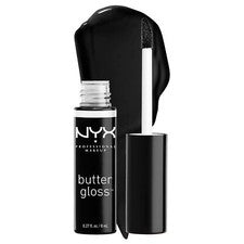 Brillo de labios antiadherente NYX Butter Gloss - negro regaliz