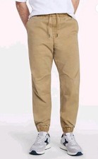 Pantalones cargo para hombre X-SM (27) sin límites calce recto urbano caqui NUEVO