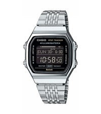 Orologio Uomo CASIO ABL-100WE-1BEF Acciaio Nero Bluetooth Chrono Contapassi