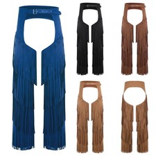 Pantalones para Hombres Estilo Occidental Pantalones de Halloween Chaps Overpants Juegos con disfraces