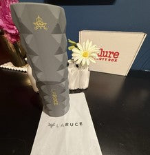 JUEGO DE PINCELES Y ESTUCHE DE VIAJE LARUCE BEAUTY CHRISTINE 5 piezas nuevo