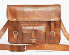 11" Mujer Vintage Marrón Mejor Cuero Bandolera Bolso Bandolera Nuevo