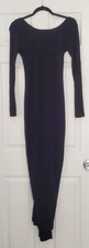 Maxi Vestido Negro Bloom Up Moda Formal Para Mujer Abierto Espalda Ajustada Talla M G3