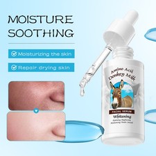 1 pieza de suero facial para cuidado facial leche de burro suero facial hidratante 40 ml