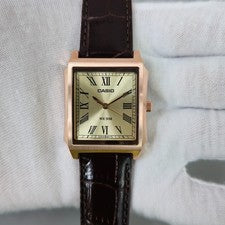 Casio Collection Analog MTP-B190RGL-9B Champagne Dial Gold Tone 32 mm Reloj...
