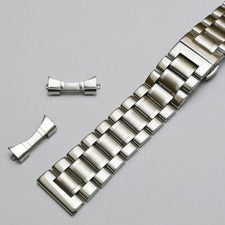 Para EMPORIO ARMANI Acero Inoxidable Metal Reloj PLATEADO Correa Pulsera Cierre
