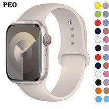 Correa de silicona para Apple Watch serie SE 1 2 3 4 5 6 7 Sports 38/40/42/44 mm