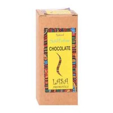 Tarro de madera de perfume corporal sólido natural chocolate Lasa Aromatics de larga duración 6 g