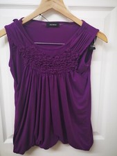 Top morado mujer/dama - Vero Moda talla S, blusa estilo camiseta elegante. EXCELENTE