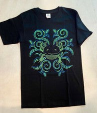 Nueva camiseta de diseño mexicano para hombre. (Negro) Tallas: S, L
