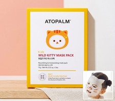 Mascarilla de sábanas faciales para niños Atopalm Wild Kitty 5 piezas cuidado de la piel sensible K-Beauty
