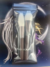 Juego de 2 brochas de maquillaje tez BELLEZA PARA REAL precisión perfecta precio de venta sugerido por el fabricante $42