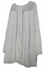 DAMEN TUNIKA KLEID MINIKLEID LANGARMKLEID TRAFFIK VOLCOM CREME ERCU 40 42 L NEU