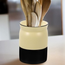 Soporte para utensilios de cocina reutilizable con cubo de cerámica de colores surtidos